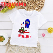 Load image into Gallery viewer, New Game Among Us Cartoon T Shirt for Kids Summer Top Impostor Graphic Tees Boys Girls Funny Anime Tshirt Cute Children Clothing
