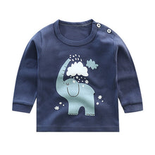 Load image into Gallery viewer, 2020 Spring Autumn Kids Boys T Shirt Cute Cartoon Print Long Sleeve Baby Girls T-shirts O-neck Cotton Children Sweatshirt Tops
