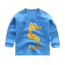 Load image into Gallery viewer, 2020 Spring Autumn Kids Boys T Shirt Cute Cartoon Print Long Sleeve Baby Girls T-shirts O-neck Cotton Children Sweatshirt Tops
