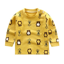 Load image into Gallery viewer, 2020 Spring Autumn Kids Boys T Shirt Cute Cartoon Print Long Sleeve Baby Girls T-shirts O-neck Cotton Children Sweatshirt Tops
