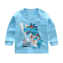 Load image into Gallery viewer, 2020 Spring Autumn Kids Boys T Shirt Cute Cartoon Print Long Sleeve Baby Girls T-shirts O-neck Cotton Children Sweatshirt Tops
