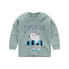 Load image into Gallery viewer, 2020 Spring Autumn Kids Boys T Shirt Cute Cartoon Print Long Sleeve Baby Girls T-shirts O-neck Cotton Children Sweatshirt Tops
