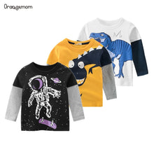 Load image into Gallery viewer, New Spring Children&#39;s clothing boy T-shirt wholesale big dinosaur pattern baby clothing mother kids clothes with 100% cotton T
