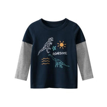 Load image into Gallery viewer, New Spring Children&#39;s clothing boy T-shirt wholesale big dinosaur pattern baby clothing mother kids clothes with 100% cotton T
